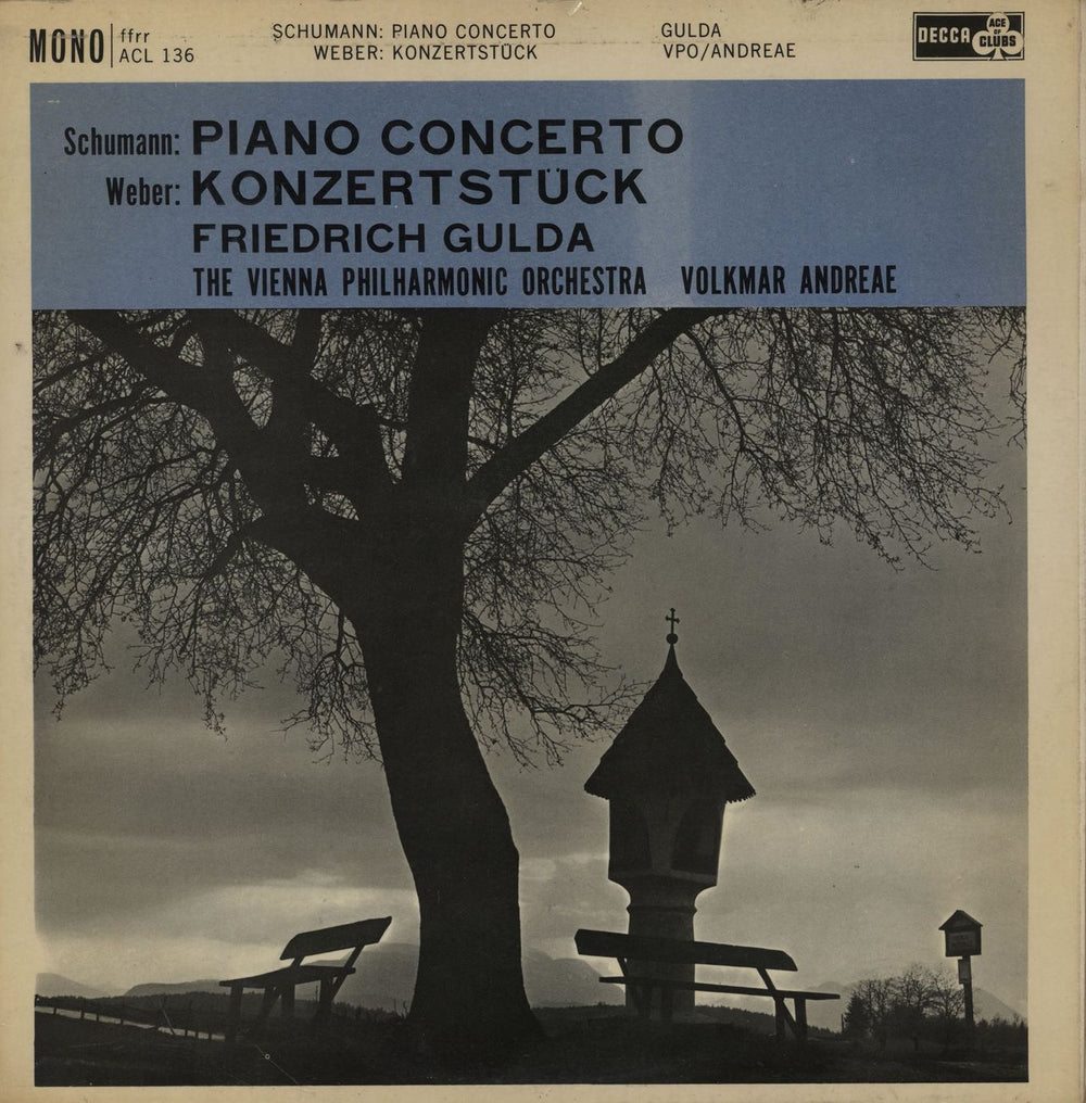 Friedrich Gulda Schumann: Piano Concerto / Weber: Konzertstück UK vinyl LP album (LP record) ACL136