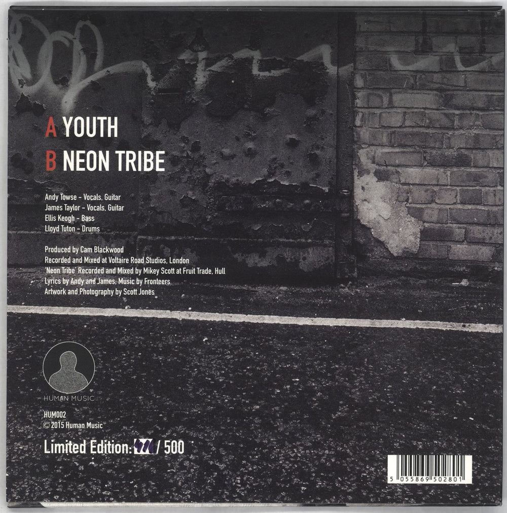 Fronteers Youth - White Vinyl + Numbered UK 7" vinyl single (7 inch record / 45) I2Q07YO716947