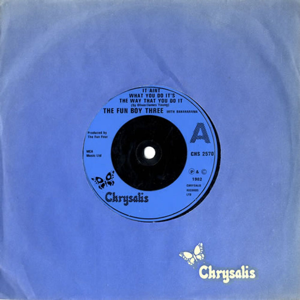 Fun Boy Three It Aint What You Do It's the Way That You Do It UK 7" vinyl single (7 inch record / 45) CHS2570