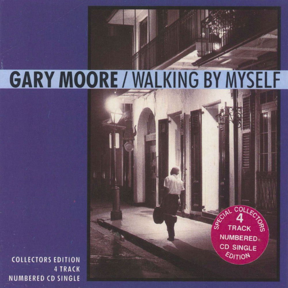 Gary Moore Walking By Myself - Hype Stickered UK CD single (CD5 / 5") VSCDX1281