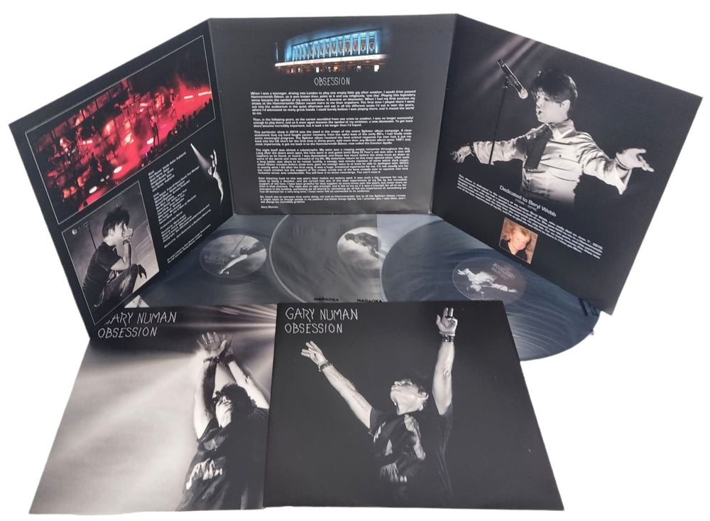 Gary Numan Obsession UK 3-LP vinyl record set (Triple LP Album) NUM3LOB793786