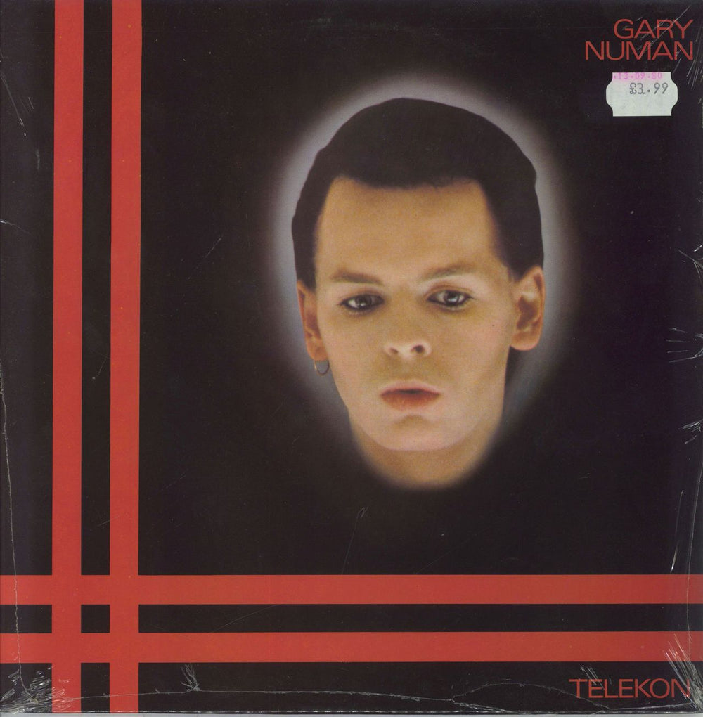 Gary Numan Telekon + 7" + Merch Insert - Red - Shrink UK vinyl LP album (LP record) BEGA19