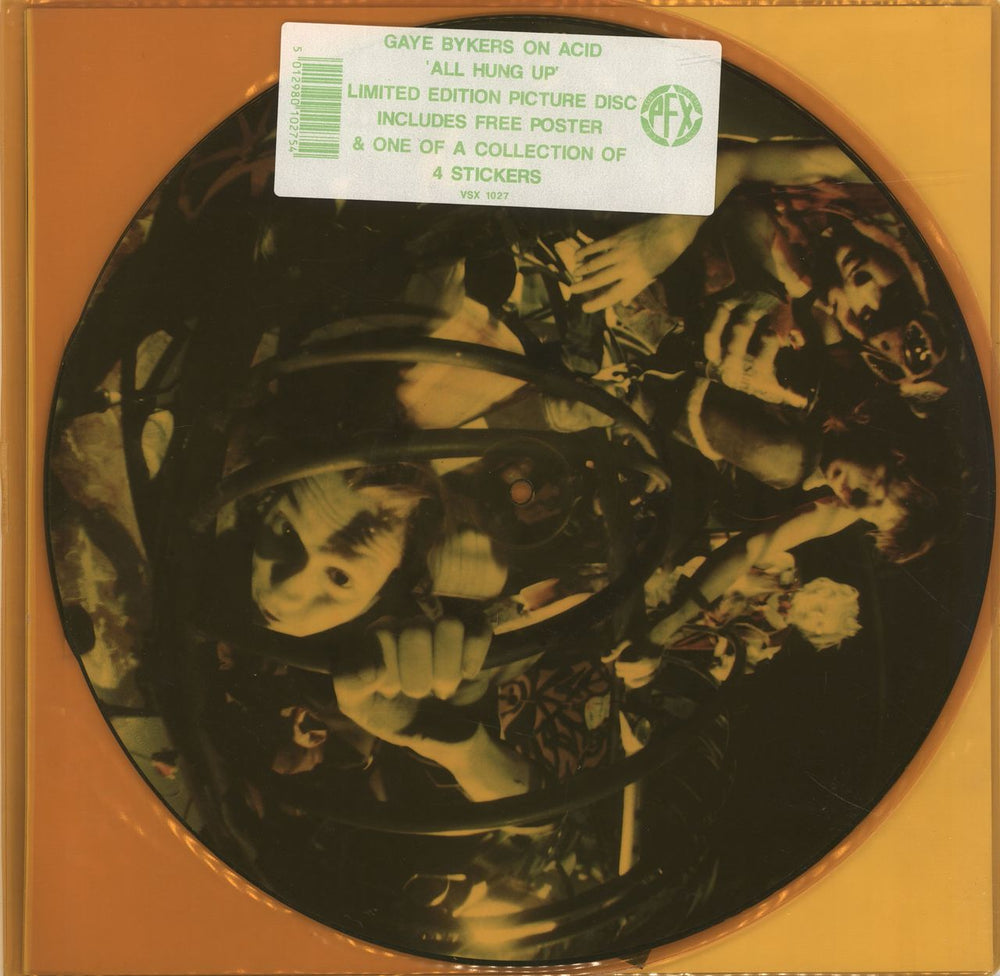 Gaye Bykers On Acid All Hung Up UK 12" vinyl picture disc (12 inch picture record) VSX1027