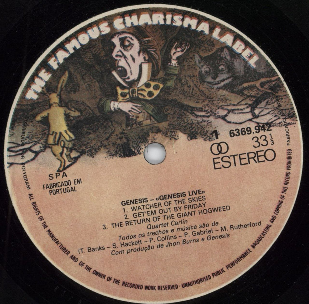 Genesis Live Portugese vinyl LP album (LP record) GENLPLI278908