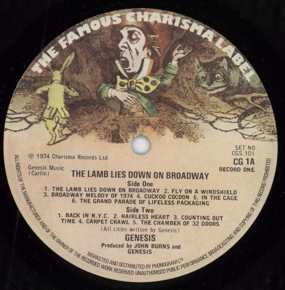 Genesis The Lamb Lies Down On Broadway - 3rd - EX UK 2-LP vinyl record set (Double LP Album) GEN2LTH791047