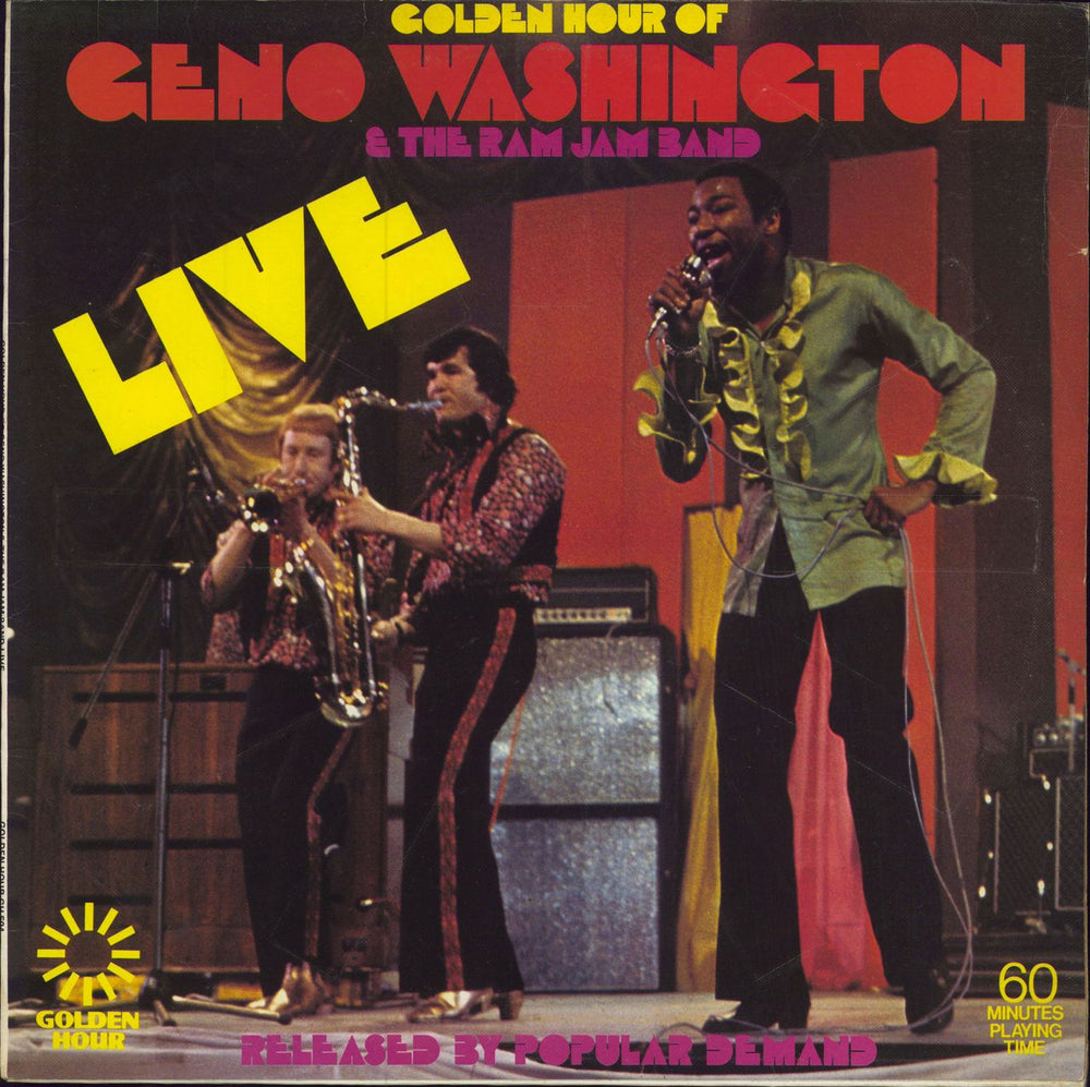 Geno Washington Golden Hour Of Geno Washington & The The Ram Jam Band Live UK vinyl LP album (LP record) GH594