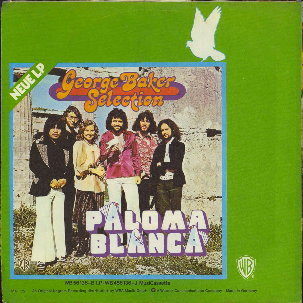 George Baker Selection Paloma Blanca - Wide + Textured Sleeve German 7" vinyl single (7 inch record / 45)