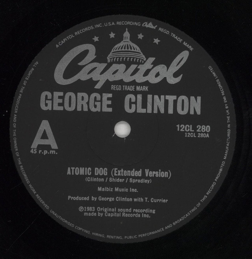 George Clinton Atomic Dog UK 12" vinyl single (12 inch record / Maxi-single) GCL12AT688683