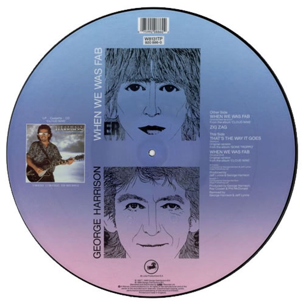 George Harrison When We Was Fab UK 12" vinyl picture disc (12 inch picture record) GHA2PWH22459