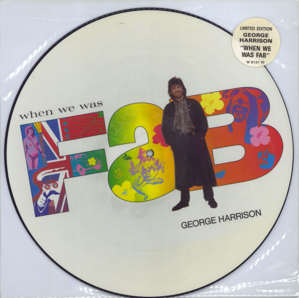 George Harrison When We Was Fab UK 12" vinyl picture disc (12 inch picture record) W8131TP
