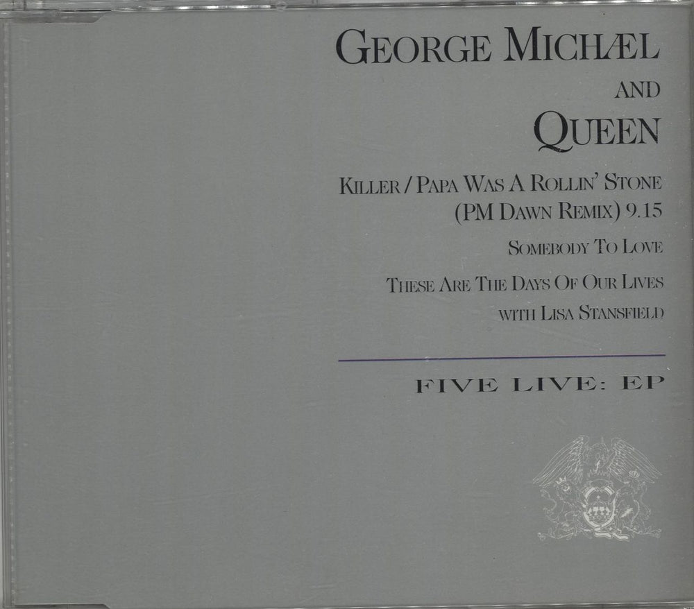 George Michael Five Live EP UK 2-CD single set (Double CD single) CDR/S6340