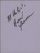 Gerard Presencer Page From An Autograph Book UK memorabilia AUTOGRAPH