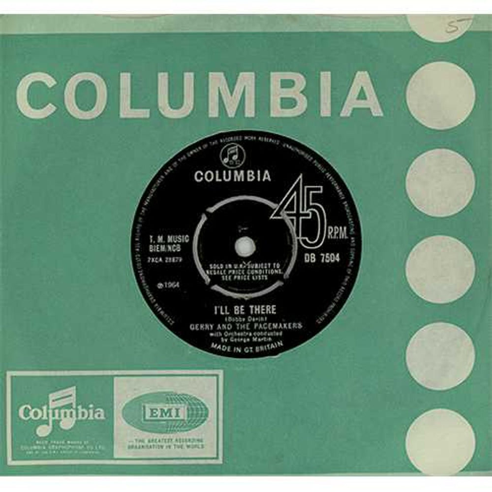 Gerry And The Pacemakers I'll Be There UK 7" vinyl single (7 inch record / 45) DB7504