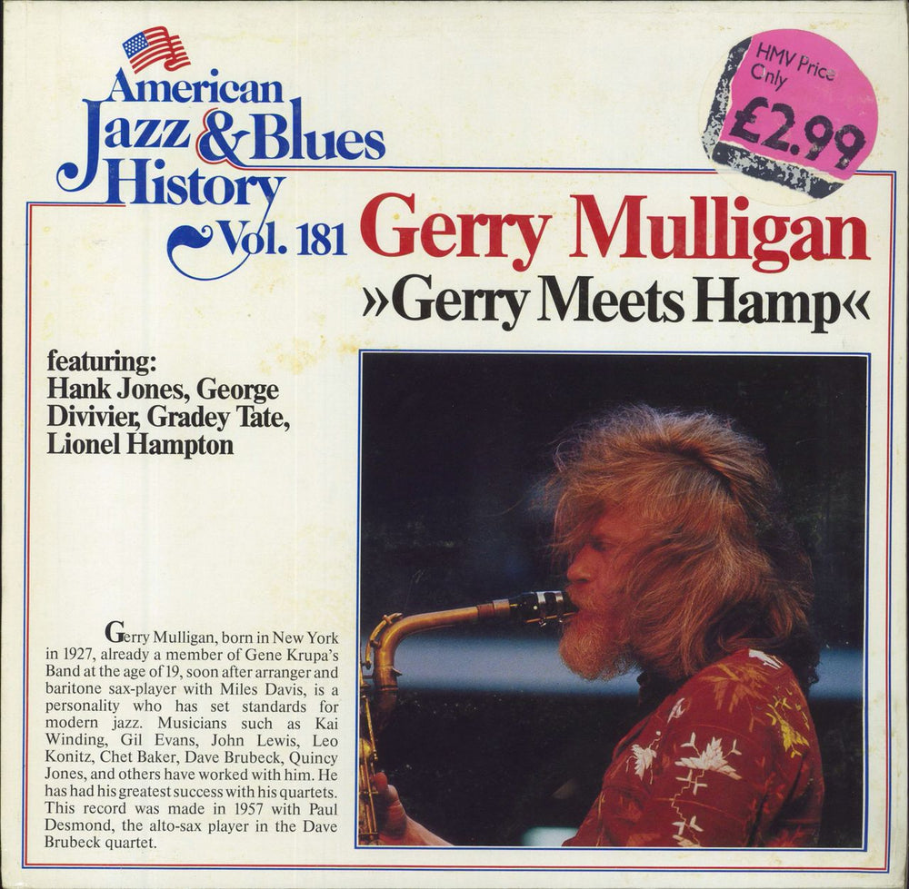 Gerry Mulligan Gerry Meets Hamp German vinyl LP album (LP record) B/2681