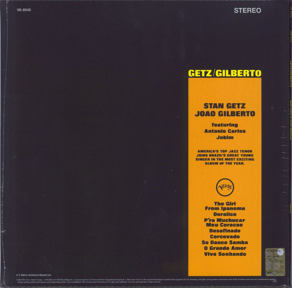 Getz / Gilberto Getz / Gilberto - 180gram Vinyl + Booklet German vinyl LP album (LP record)