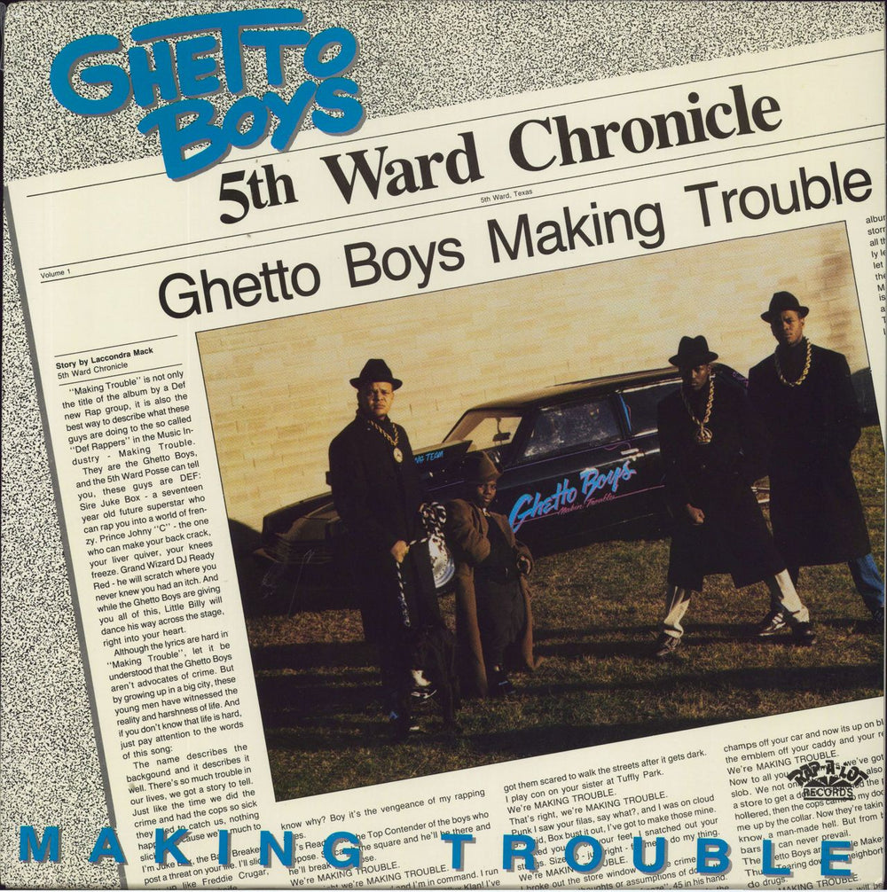 Ghetto Boys Making Trouble US vinyl LP album (LP record) RAP100