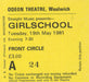 Girlschool Hit And Run UK tour programme