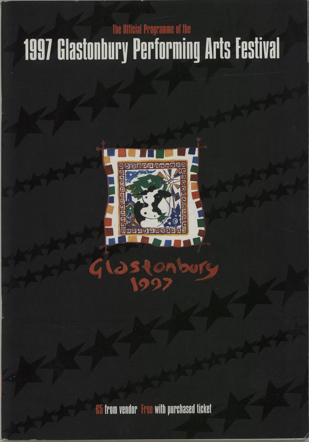 Glastonbury 1997 Festival UK tour programme PROGRAMME