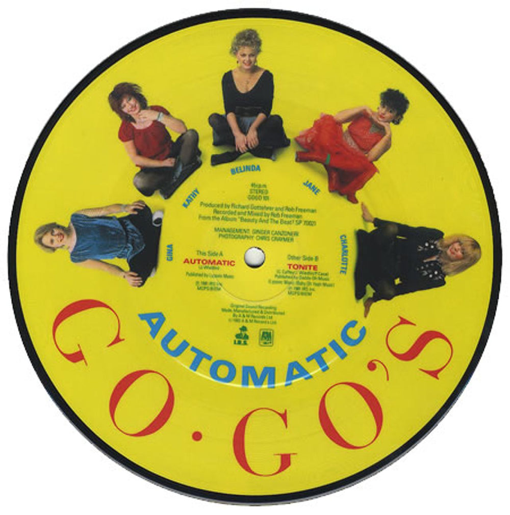 Go-Go's Automatic UK 7" vinyl picture disc (7 inch picture disc single) GOG7PAU13047