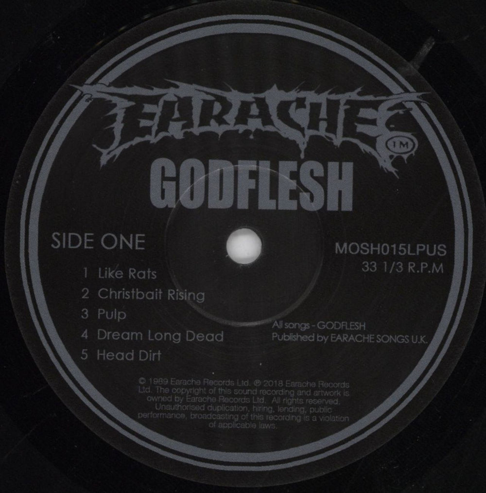 Godflesh Streetcleaner - Reissue - Open Shrink UK vinyl LP album (LP record) GA5LPST817697