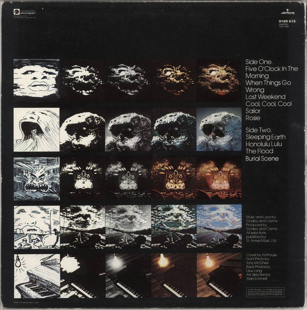 Godley & Creme Music From Consequences UK Promo vinyl LP album (LP record)