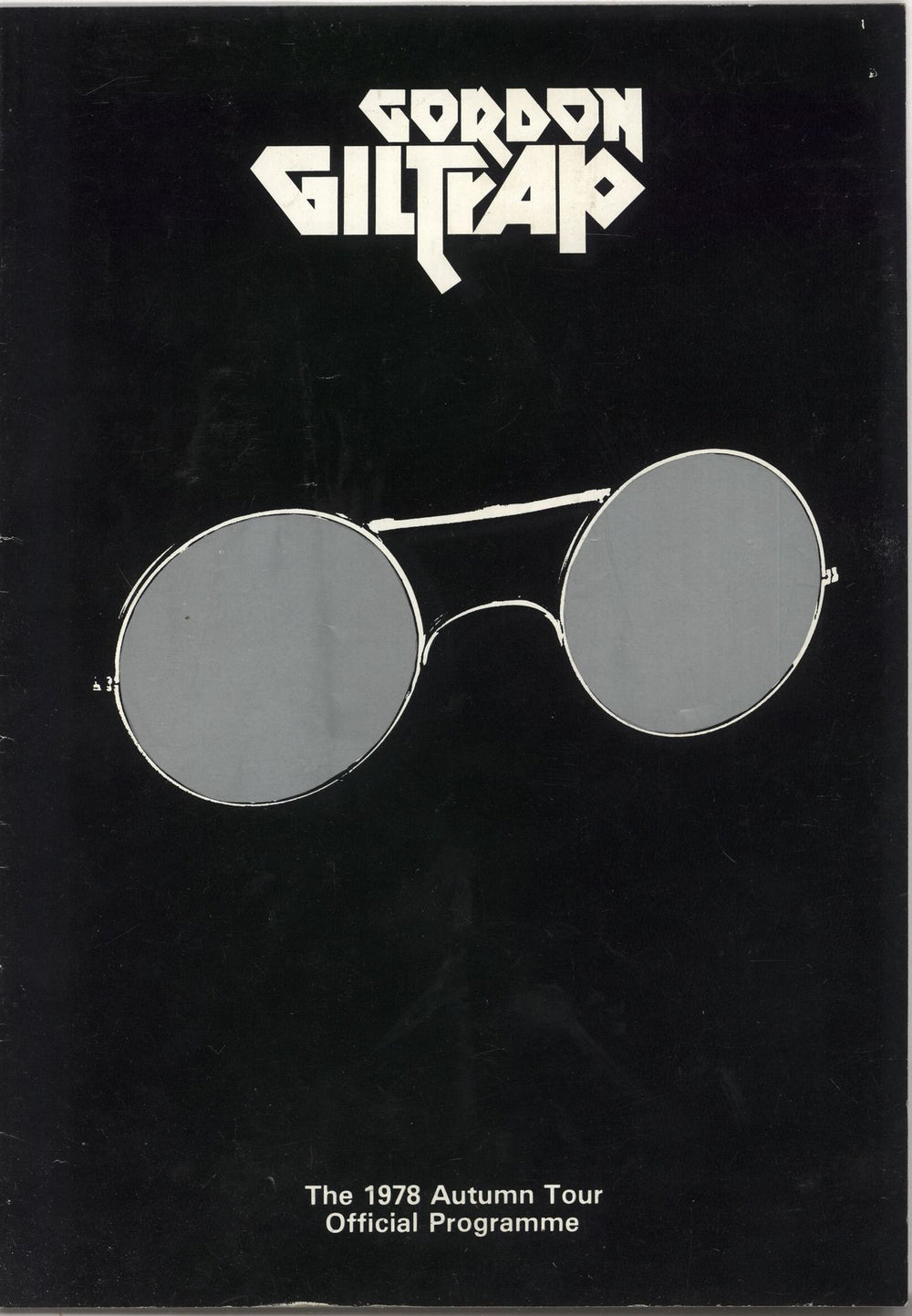 Gordon Giltrap The 1978 Autumn Tour UK tour programme TOUR PROGRAMME