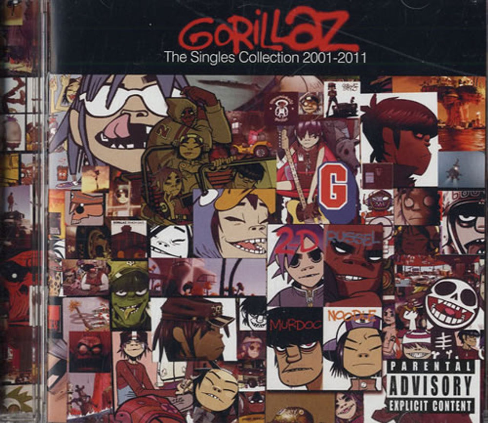 Gorillaz The Singles Collection 2001-2011 US Promo CD album (CDLP) 30080-2