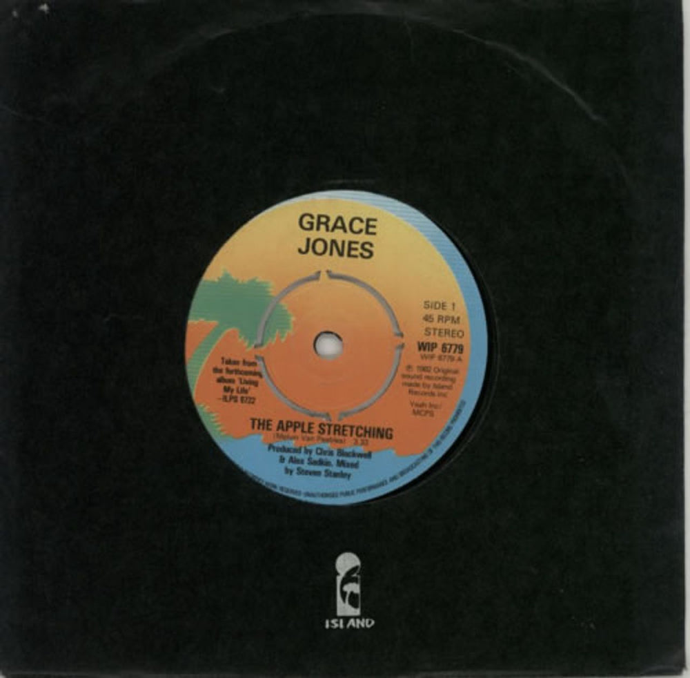 Grace Jones The Apple Stretching UK 7" vinyl single (7 inch record / 45) WIP6779