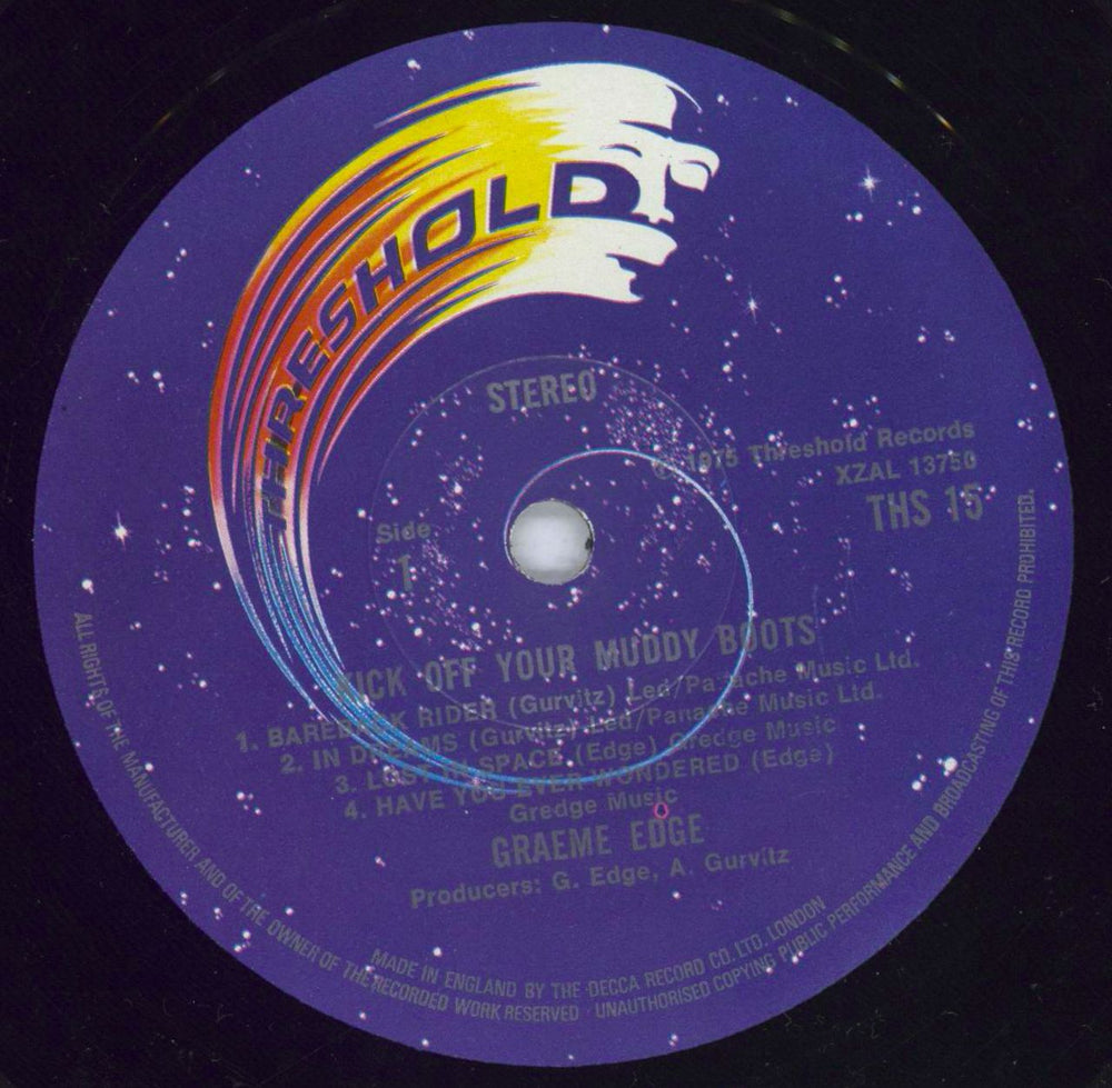 Graeme Edge Kick Off Your Muddy Boots UK vinyl LP album (LP record) GDGLPKI818675