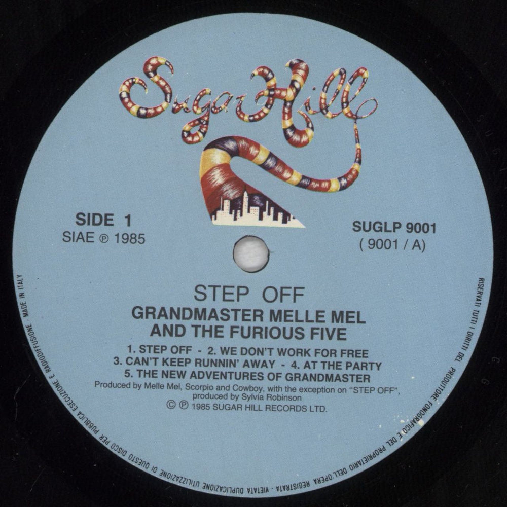 Grandmaster Flash Step Off Italian vinyl LP album (LP record) GMMLPST826571