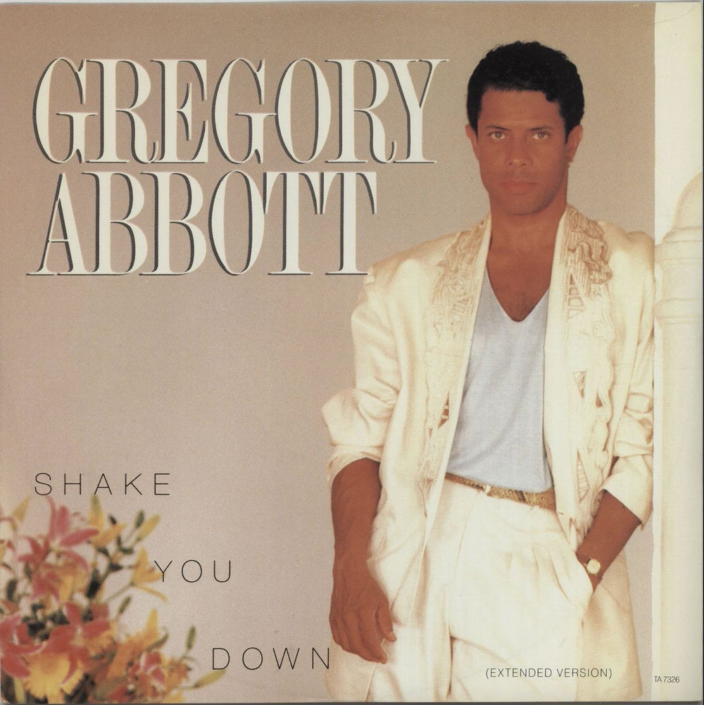 Gregory Abbott Shake You Down (Extended Version) UK 12" vinyl single (12 inch record / Maxi-single) TA7326