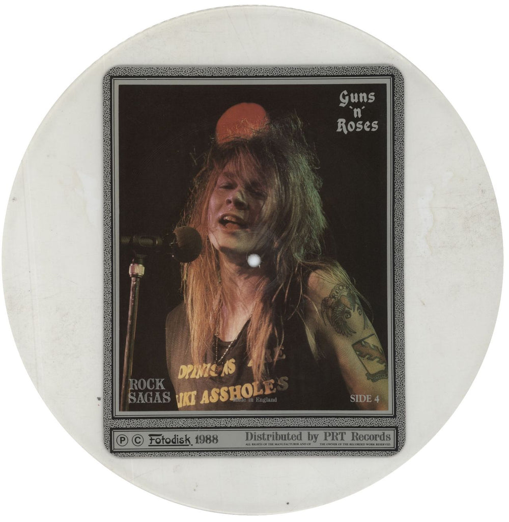 Guns N Roses Rock Sagas - The Chris Tetley Interviews UK uncut picture disc (vinyl)