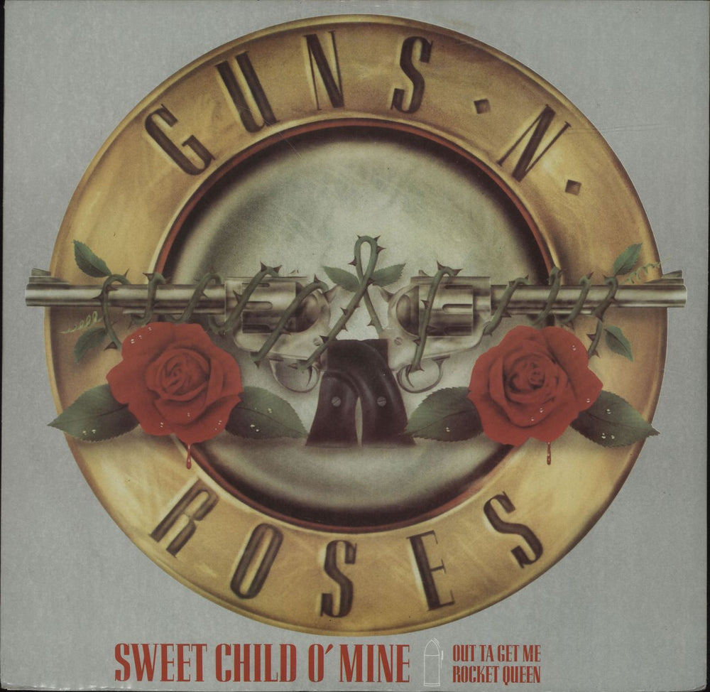 Guns N Roses Sweet Child O' Mine - EX UK Promo 12" vinyl single (12 inch record / Maxi-single) GEF43T