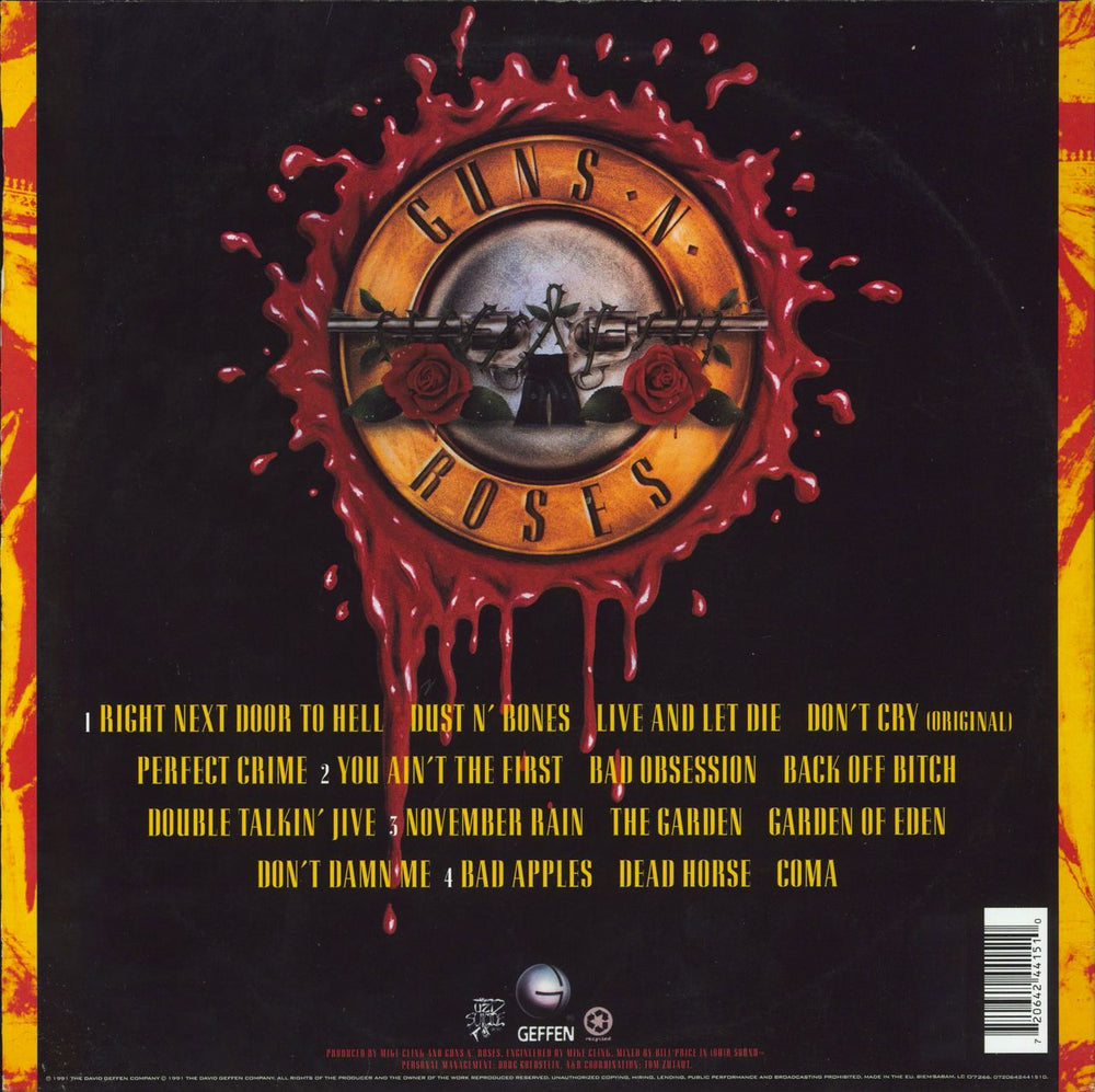 Guns N Roses Use Your Illusion - 180gm UK 4-LP vinyl album record set