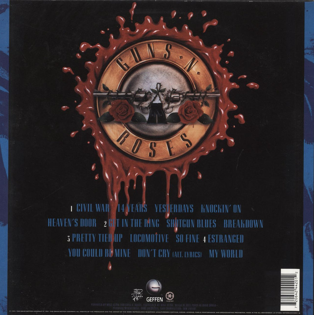 Guns N Roses Use Your Illusion II UK 2-LP vinyl record set (Double LP Album) 720642442012