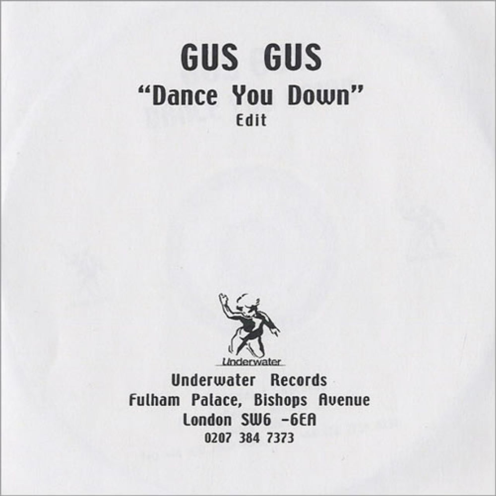 Gus Gus Dance You Down UK CD-R acetate CD-R ACETATE