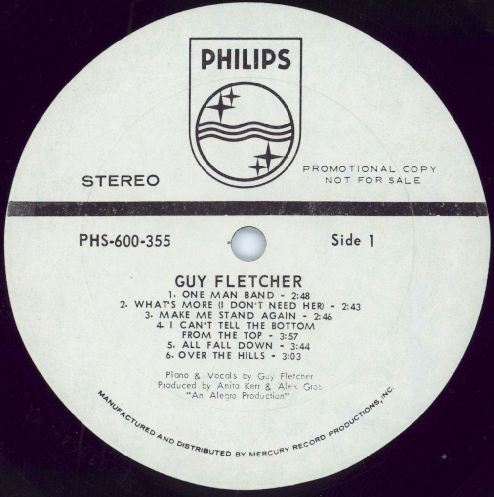 Guy Fletcher Guy Fletcher US vinyl LP album (LP record) GFLLPGU793028