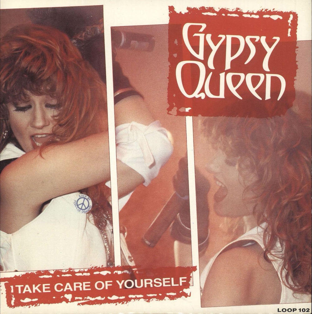 Gypsy Queen Take Care Of Yourself + Potcard UK 7" vinyl single (7 inch record / 45) LOOP102