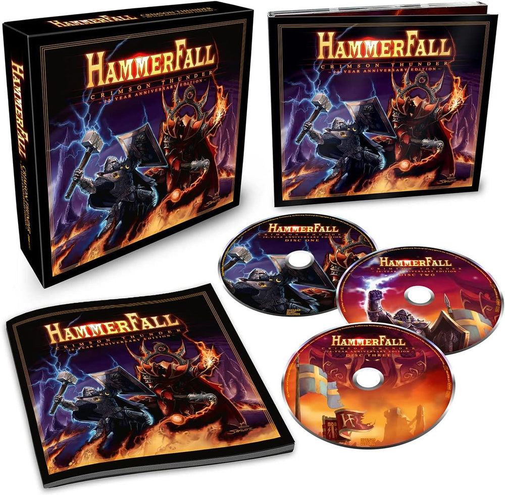 HammerFall Crimson Thunder: 20th Anniversary - Sealed Digibook UK CD Album Box Set NBR69262