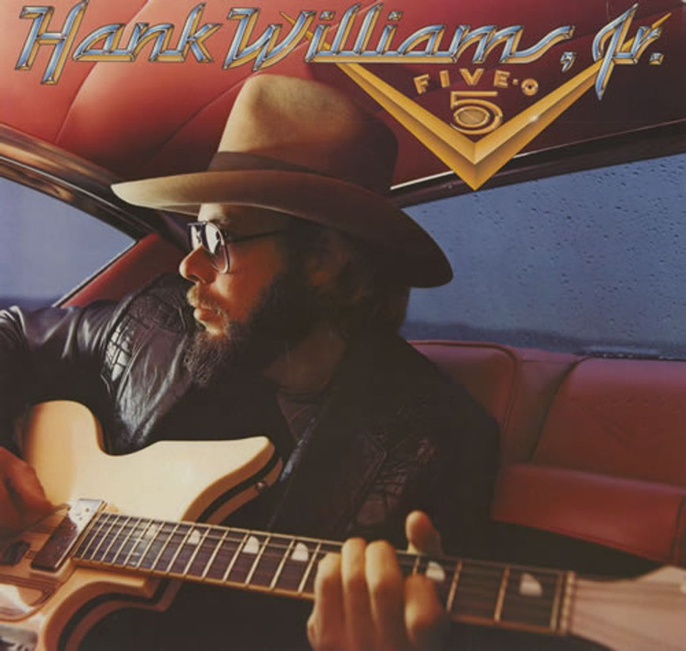 Hank Williams Jr. Five-O German vinyl LP album (LP record) 925267-1