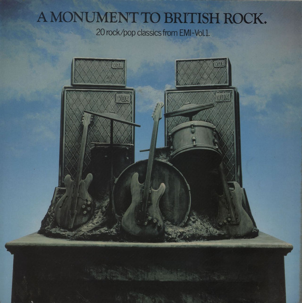 Harvest Label A Monument To British Rock - EX UK vinyl LP album (LP record) EMTV17