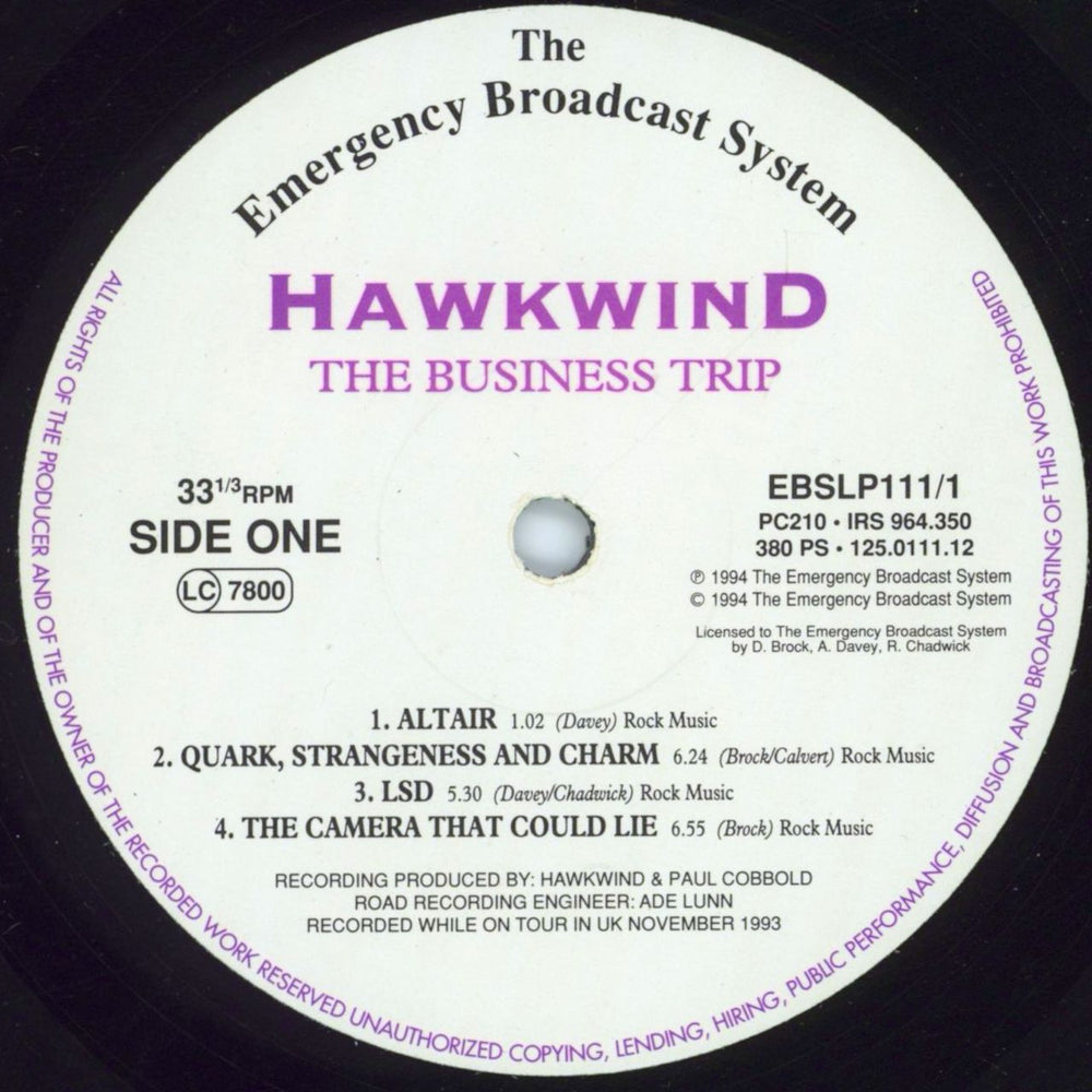 Hawkwind The Business Trip UK 2-LP vinyl record set (Double LP Album) HWK2LTH809389