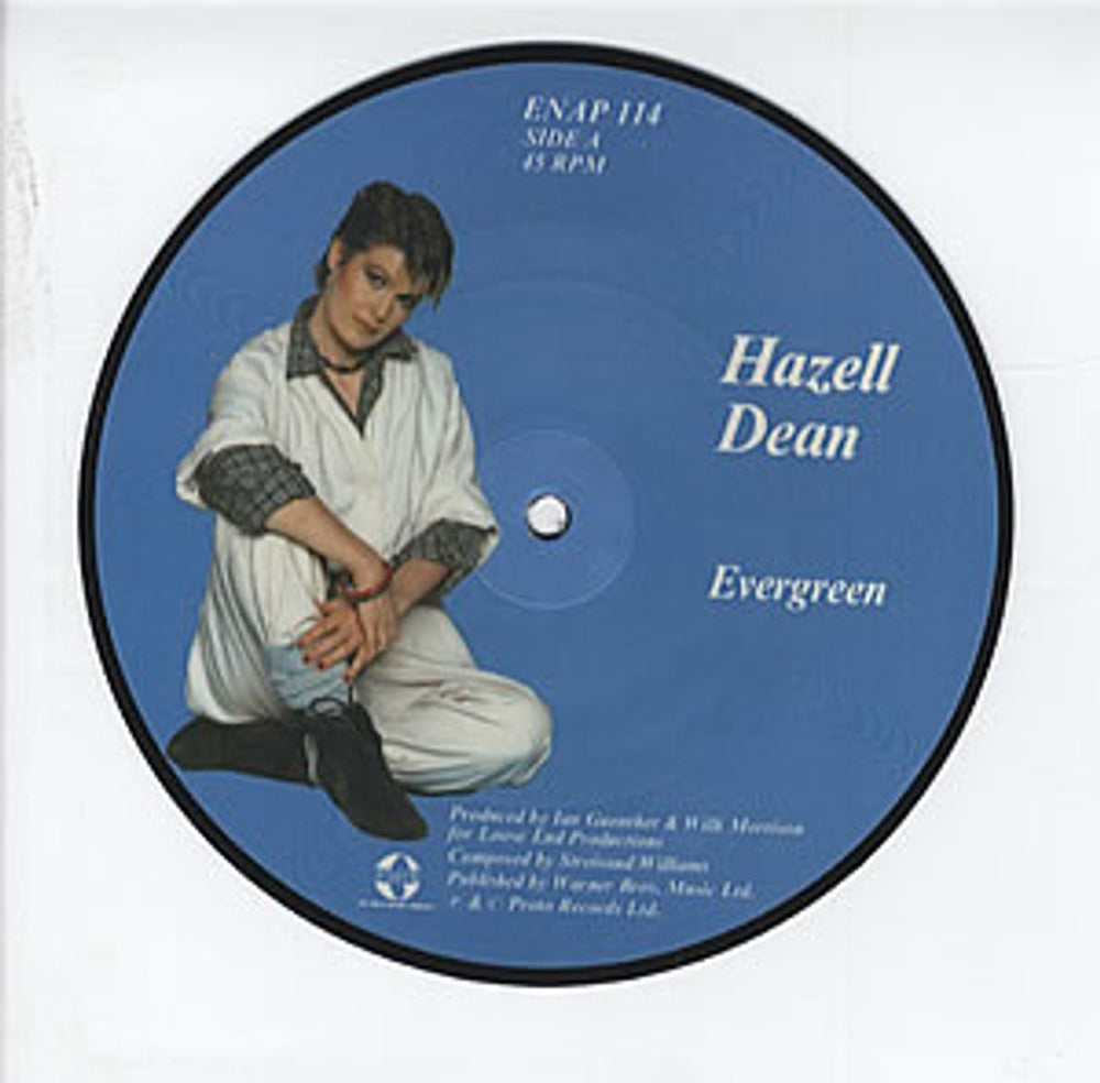 Hazell Dean Evergreen UK 7" vinyl picture disc (7 inch picture disc single) ENAP114