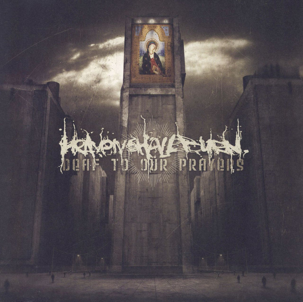 Heaven Shall Burn Deaf To Our Prayers - White and Black Haze Vinyl German vinyl LP album (LP record) 19439921771