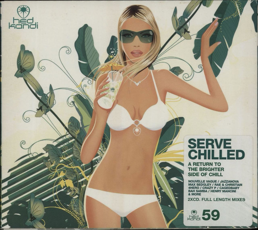 Hed Kandi Serve Chilled UK 2 CD album set (Double CD) HEDK059