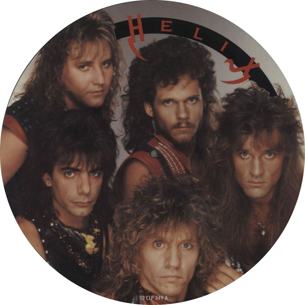 Helix Gimme Gimme Good Lovin' UK 12" vinyl picture disc (12 inch picture record) 12CLP349