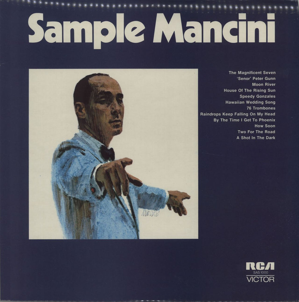 Henry Mancini Sample Mancini UK vinyl LP album (LP record) SAS1000