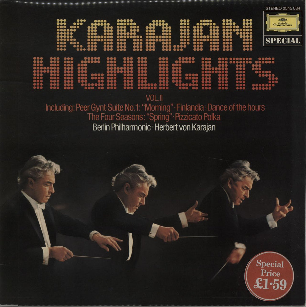 Herbert Von Karajan Karajan Highlights Vol. II UK vinyl LP album (LP record) 2545034