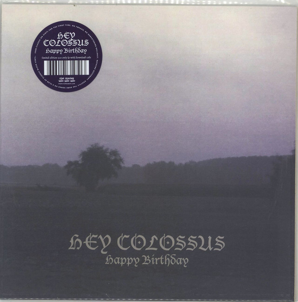 Hey Colossus Happy Birthday UK vinyl LP album (LP record) REPOSELP061