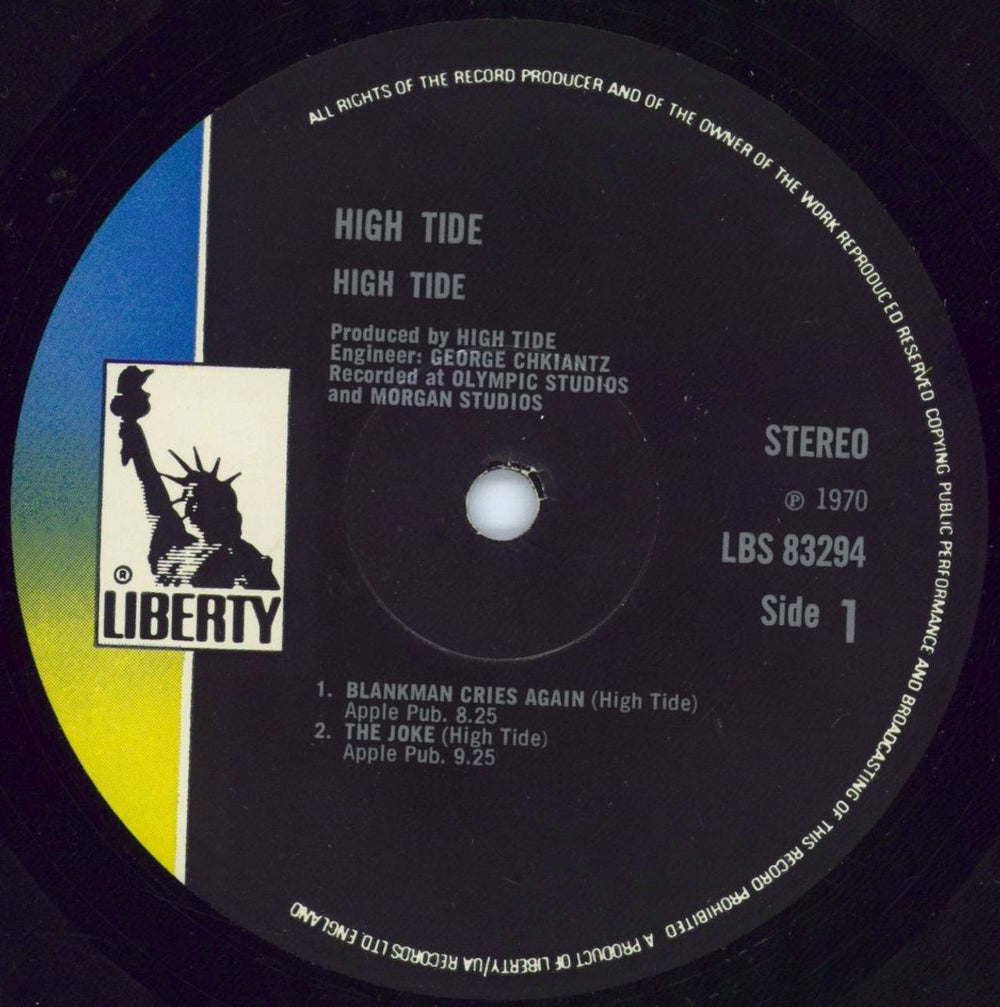 High Tide High Tide UK vinyl LP album (LP record) HKGLPHI569430